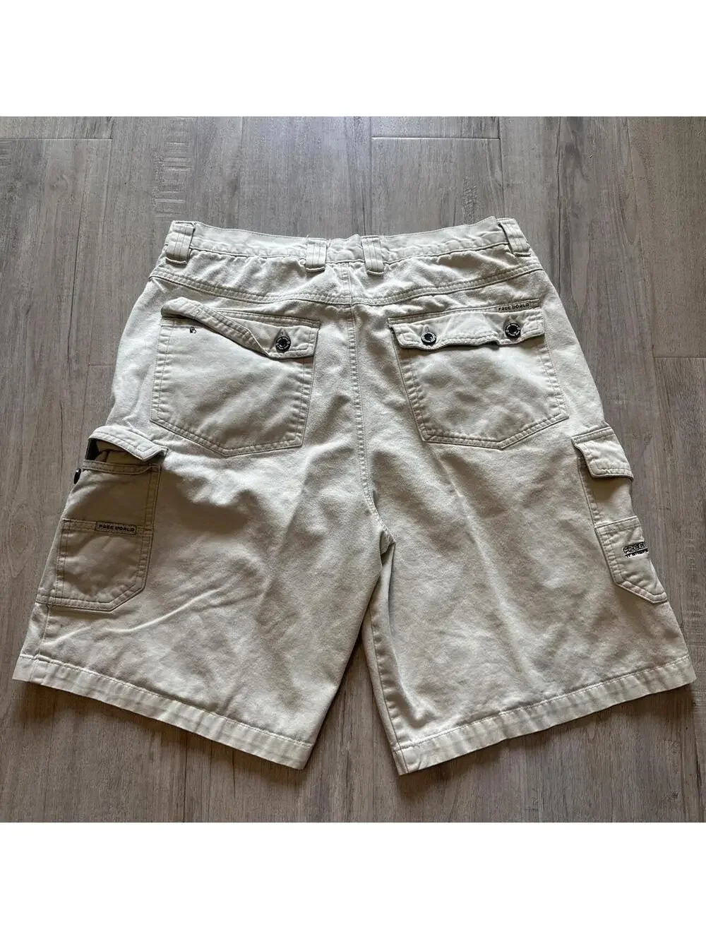 Men's Cream and Tan Shorts
